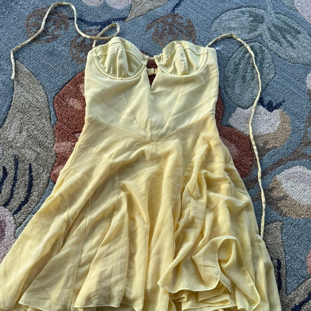 Oh Polly Mini Yellow Dress